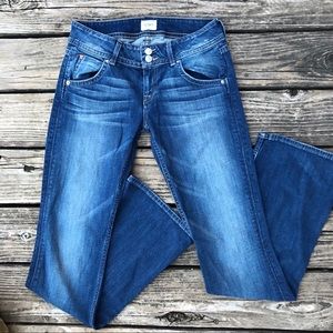 Hudson bootcut jeans in a dark blue wash
